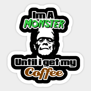 Coffee Monster Sticker